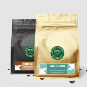 Roasted Ground Robusta Coffee – Strong, Halal & Full Aroma